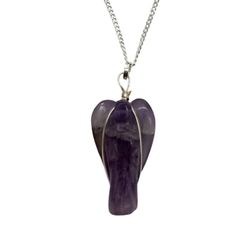 VIE Naturals Crystal Angel Pendant, 3-4cm, Amethyst