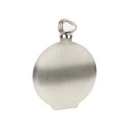 Romimex Botella Beige Plateado Vidrio Aluminio 30 x 40 x 7 cm con Tapa