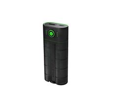 LedLenser Flex7 caricabatterie powerbank da outdoor, 2 batterie al litio, brevi tempi di ricarica, alloggiamento robusto, protezione IP65 contro polvere, acqua e cortocircuito, indicatore di carica