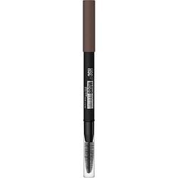 Maybelline New York Tattoo Brow 36H, Matita per sopracciglia temperabile, Risultato definito e naturale fino a 36 ore, Deep Brown (07)