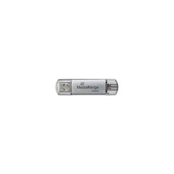 MediaRange USB 3.2 Gen 1 - Memoria USB 3.2 (512 GB, con USB-A y USB-C, con Tapas Protectoras), Color Plateado