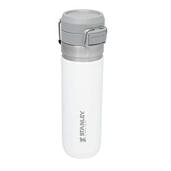 Stanley Quick Flip Roestvrijstalen Waterfles 0.71L - Houdt 12 Uur Lang Koud - Lekvrije Drinkfles - Thermosfles - BPA-Vrij - Geschikt Voor Auto Bekerhouder - Vaatwasmachinebestendig - Polar White