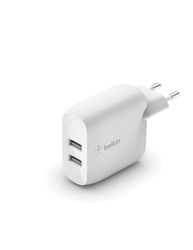 Belkin 24 W Laddare, Vit, 3.7 x 13.1 x 10.1 cm