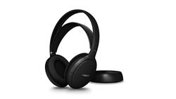 Philips SHC5200M2 Casque TV sans Fil avec 30 h d’autonomie, portée de 30 m, Connexion Digitale 2,4G, Confort Supra-auriculaire, Batterie remplaçable, Son Clair pour Les dialogues – Noir