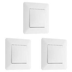 Artezo Interrupteur Poussoir 10A Blanc - Lot de 3
