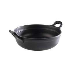 APS 85150 PADELLA, ciotola Ø 21 cm, altezza 9 cm, in melamina, nero, con piedini antiscivolo
