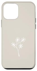 Minimalistic Abstract Leaves Pattern Botanical Leaf Case for iPhone 12 mini