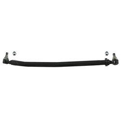 febi bilstein 23704 Drag Link with lock nuts, from steering gear to 1st front axle, pack of one