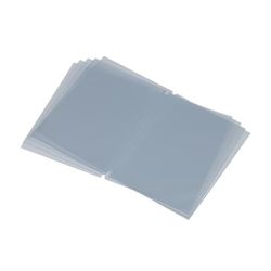 SECURIT - Inserts Avec Pochettes Transparentes Doubles A5 - Pour Porte-Menu, Carte des Vins - Pour Café, Bar, Restaurant - Lot de 10, Trasparente