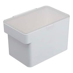 YAMAZAKI 5611 TOWER Pet Food Container (3,5 kg), white, ABS Resin/Silicone, 30 x 19.7 x 19.2 cm