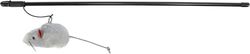 Trixie Canna da Gioco con Topo Peluche, 50 cm, Pezzo Singolo