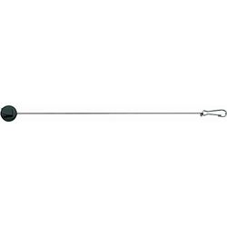 Herbertz Extensible Cuerda de Nylon, Longitud 35 cm, con Clip Cuchillo, Gris, M