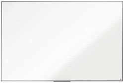 Nobo Lavagna Bianca Magnetica in Acciaio Laccato, 1800 x 1200 mm, Cornice in Alluminio, Sistema di Montaggio ad Angolo, Incl. Vaschetta Porta Accessori, Gamma Essence, Bianco, 1905213
