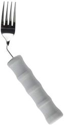 Homecraft Lightweight Foam Handled Cutlery - Angled, Fork, Left, (Eligible for VAT relief in the UK) Fork for Limited Wrist Movement, Independent Self-Feeding Utensil for Arthritis, Elderly, Disabled