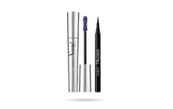 Pupa Mascara Vamp! (Colore Deep Night) + Eyeliner Skinny Liner (Colore Extra Black) - Ciglia dal Volume smisurato e intensificate con Penna ultra slim, Tratto facile e super sottile