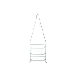 MSV 140337 Servidor de Ducha Cromado 15,5 x 9,5 x 48 cm