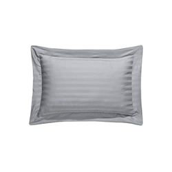 Sleepdown Fundas de Almohada Oxford de Calidad de Hotel, 100% algodón, 2 Unidades, súper Suaves, Color Gris (60 cm x 85 cm)