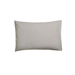 ETHERE MAISON Funda de Almohada Beig Lino 45x155 cm. Algodón 200 Hilos.