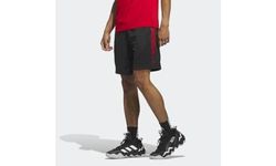 adidas Legends 3-Stripes Basketball Shorts - Pantaloncini Uomo, Black/Better Scarlet, IC2455