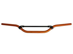 Guidon Accossato en aluminium anodisé orange avec traverse pour Ktm EXC/EGS de 2001 (CC 300) Hauteur moyenne