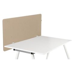 hjh OFFICE Cloison Acoustique de Bureau 62x120 cm FLEXMIUT D1 Protection visuelle du Bureau, Séparation de Bureau insonorisante, Beige