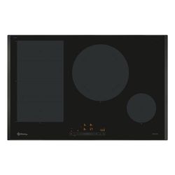 Balay - Placa de Inducción, 80 cm de ancho, 2 zonas + zona Flex l Lanzamiento 2024, 11 Niveles, Zona de 28 cm, Zona FlexInducción, Negro, 3EB989LH
