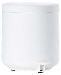 ZONE DENMARK Ume poubelle de salle de bain, poubelle cosmétique, poubelle à pédale avec couvercle pour la salle de bain, avec seau intérieur amovible et Soft-Close, diam. 19,5 cm, hauteur 22 cm