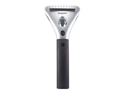 BEPER P201UTP002 Heated Ice Scraper, Electrical Resistance, Extendable Handle with 4.5 Metres Cable, LED Light, 12 V Socket, Black/Grey