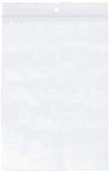 Raadhuis Sac en plastique refermable 100 x 150 mm sans surface d'écriture 10 x 100 pièces avec trou de suspension et fil de renfort.