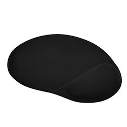 RAYLU PAPER Podkładka pod mysz z podkładką żelową, ergonomiczną miękką w dotyku podkładką pod mysz i antypoślizgową podstawą, kolor czarny