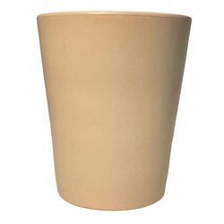 Meliflor Maceta Cerámica Cono 21x23cm Hueso Duraderas y Resistentes - Decoración - Hogar y Jardín - Artesanalmente Fabricado en España - Diseño Exclusivo