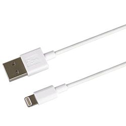 PremiumCord - Cable Lightning a USB de 0,5 m para Apple iPhone/iPad/iPod Apple Lightning de 8 Pines Macho a USB 2.0 Macho, Color Blanco