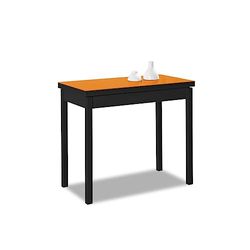 ASTIMESA Boek type keukentafel, oranje, 80 x 40 cm tot 80 x 80 cm