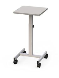 Maul 9331082 Beamertafel, OHP-Tafel 38 x 38 cm, Draagkracht 20 kg, In Hoogte Verstelbaar 64-110 cm, Lichtgrijs