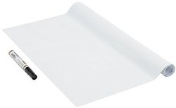 Venilia Lamina de ardósia, branca autoadesiva, 1 caneta, branco, 67,5 cm x 1,5 m, espessura 150 μ, Foglio di carta autocolante Whiteboard, PVC senza ftalati, Prodotto in UE