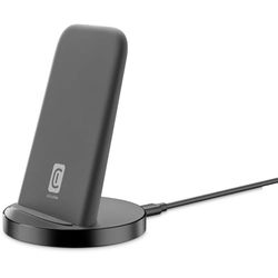 Cellularline PODIUM | 15W draadloze oplader met standaard | compatibel met Apple, Samsung en andere draadloze smartphones