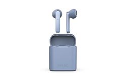 RYGHT RM484161 Novo Semi Intra Wireless Earphones - Clear and Balanced Sound - Built-in Microphone, Touch Controls, Voice Assistant - 14H Battery Life - Pastel Blue