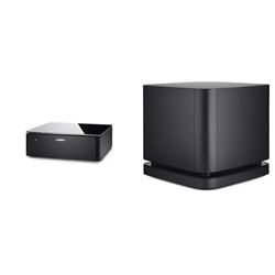 Bose Music Amplifier – amplificatore con connettività Bluetooth e Wi-Fi,Black, One Size & 500 Bass Module, Wireless, Nero