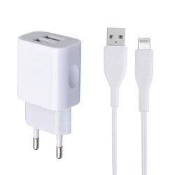MUTTO Chargeur iPhone - Prise Chargeur USB multiple + Câble iPhone pour iPhone 14/14 Plus/14 Pro/14 Max/13/12/11 XR XS SE Mini X 8 7 6, iPad, AirPods - Embout tete Chargeur iPhone avec Câble Lightning