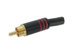 VELLEMAN - CA052R cinch-stekker - vergulde punt - 140746
