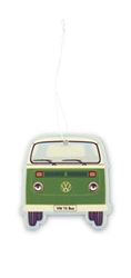 BRISA VW Collection - Arbre diffuseur de Parfum rafraîchissant Volkswagen pour Voiture T2 Combi, Vendu à l'unité (Avant du Combi/Thé Vert/Vert)