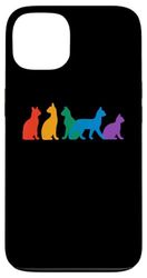 Cat Rainbow Cute Cat Lover Case for iPhone 13