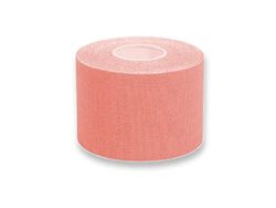Gima Ruban de Kinésiologie Ultra Adhésif, Hypoallergénique Imperméable et Élastique jusqu'à 160%, Epaisseur 0.48 mm, Dimensions: 5m x 5cm, couleur de peau, pour Sports et Physiothérapie, 1 Rouleau