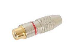 Velleman CA058R femmina RCA con punta in rosso oro, multicolore
