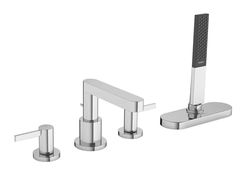 hansgrohe Finoris Rubinetteria 4 fori bordo vasca con sBox, cromo, 76444000