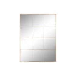 ESPEJO HIERRO CRISTAL 90X1X120 VENTANA BEIGE