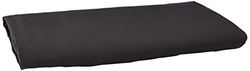 Amazon Basics Lençol de cima de microfibra, 275 x 275 cm, preto sólido