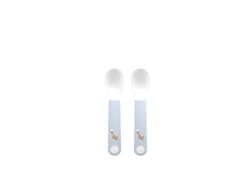 Mepal Self-Feeding Spoon Mio Little Dutch, Baby Practice Spoon, Baby Utensil for Independent Eating, Dishwasher Safe & BPA-Free, Set of 2, Forest Friends