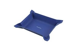 PROGRESSIO svuotatasche in pelle, portaoggetti, contenitore, vassoio coin tray - handmade in Italy - Blu
