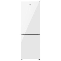 Cecotec Frigorífico Combi 2 Puertas Cristal Blanco de 322 Litros Bolero CoolMarket Combi 322 Glass White E. Altura 185 y 60 cm de Ancho, Motor Inverter Plus, Sistema Multi Air flow, Total No frost